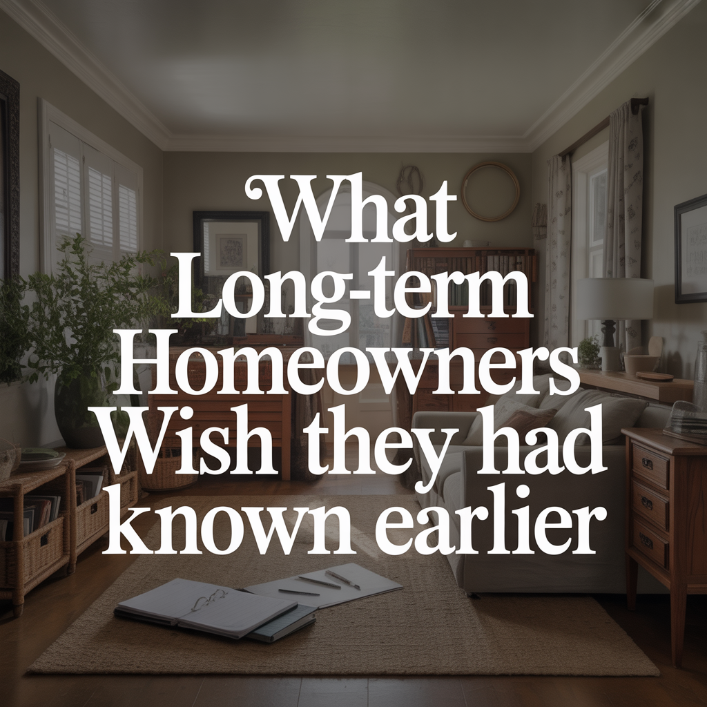 What Long-Term Homeowners Wish They Had Known Earlier