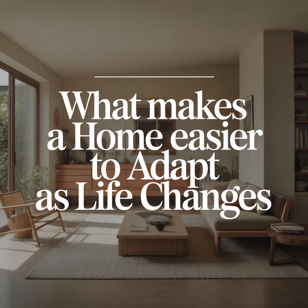 What Makes a Home Easier to Adapt As Life Changes