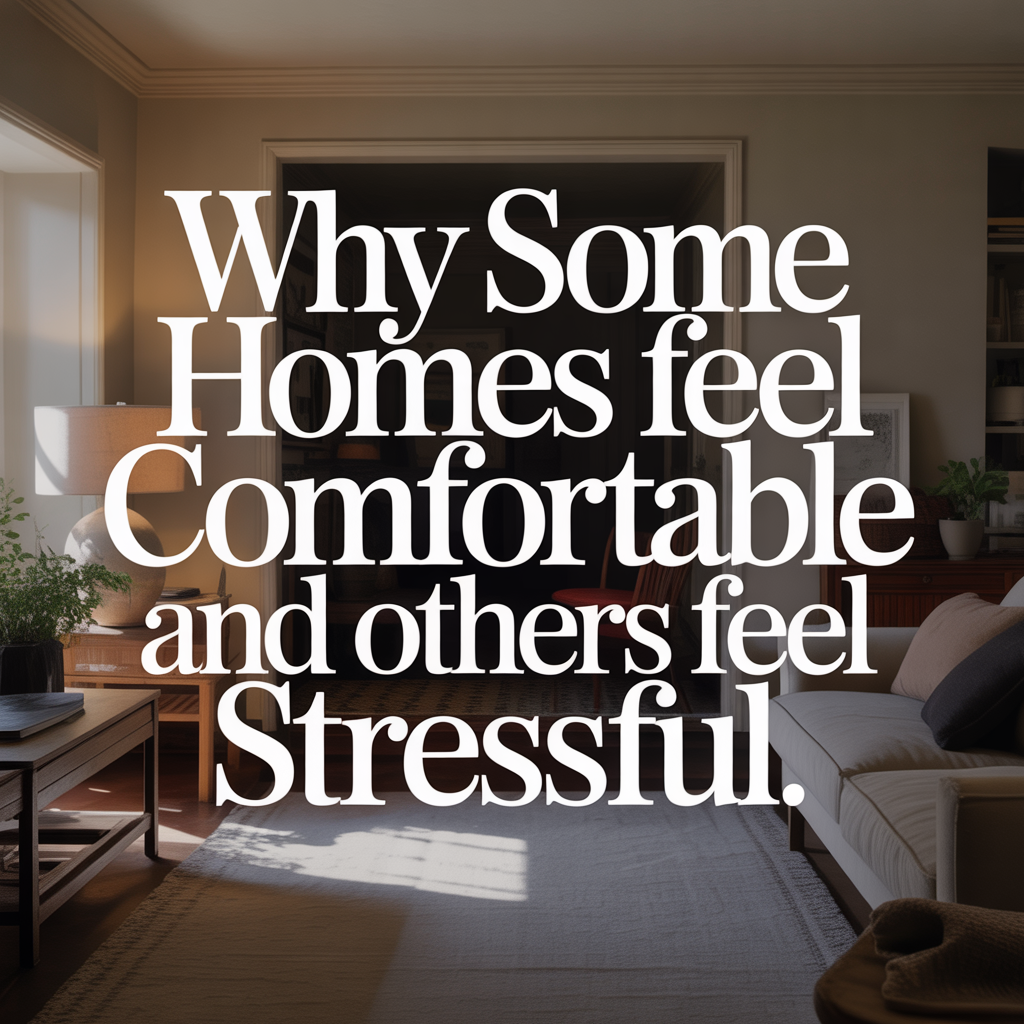 Why Some Homes Feel Comfortable and Others Feel Stressful