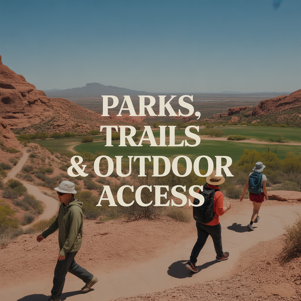 Tempe Town Lake path and neighborhood park access reflecting Tempe outdoor lifestyle patterns.