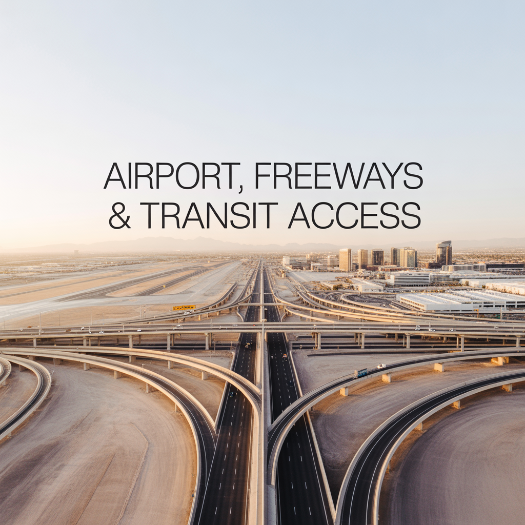 Sky Harbor access routes and freeway connections shaping Tempe travel patterns.