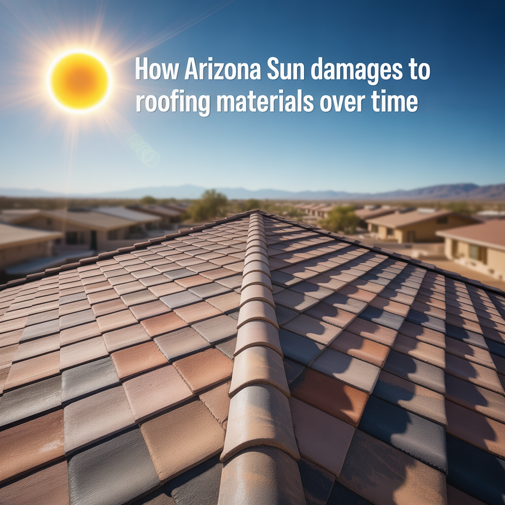 How Arizona Sun Damages Roofing Materials Over Time
